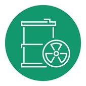 Hazardous waste icon