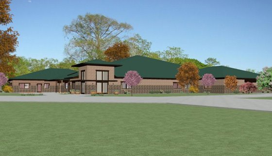 Freedom Park building rendering. 