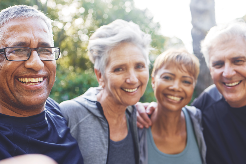 A group of older adults.