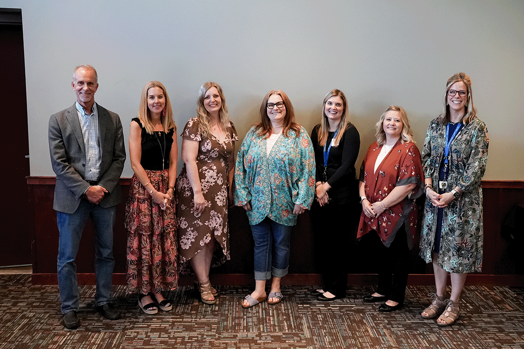 Members of the St. Croix County Health and Human Services Department at the volunteer banquet.